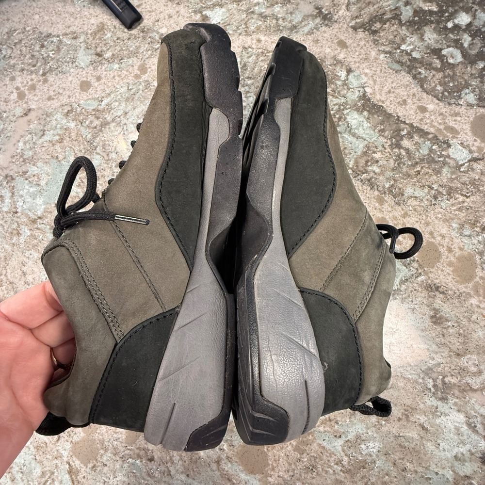 Rockport Mens APM3374HW Leather Walking Hiking Shoes Olive Green Brown Size 10.5 - Picture 4 of 6